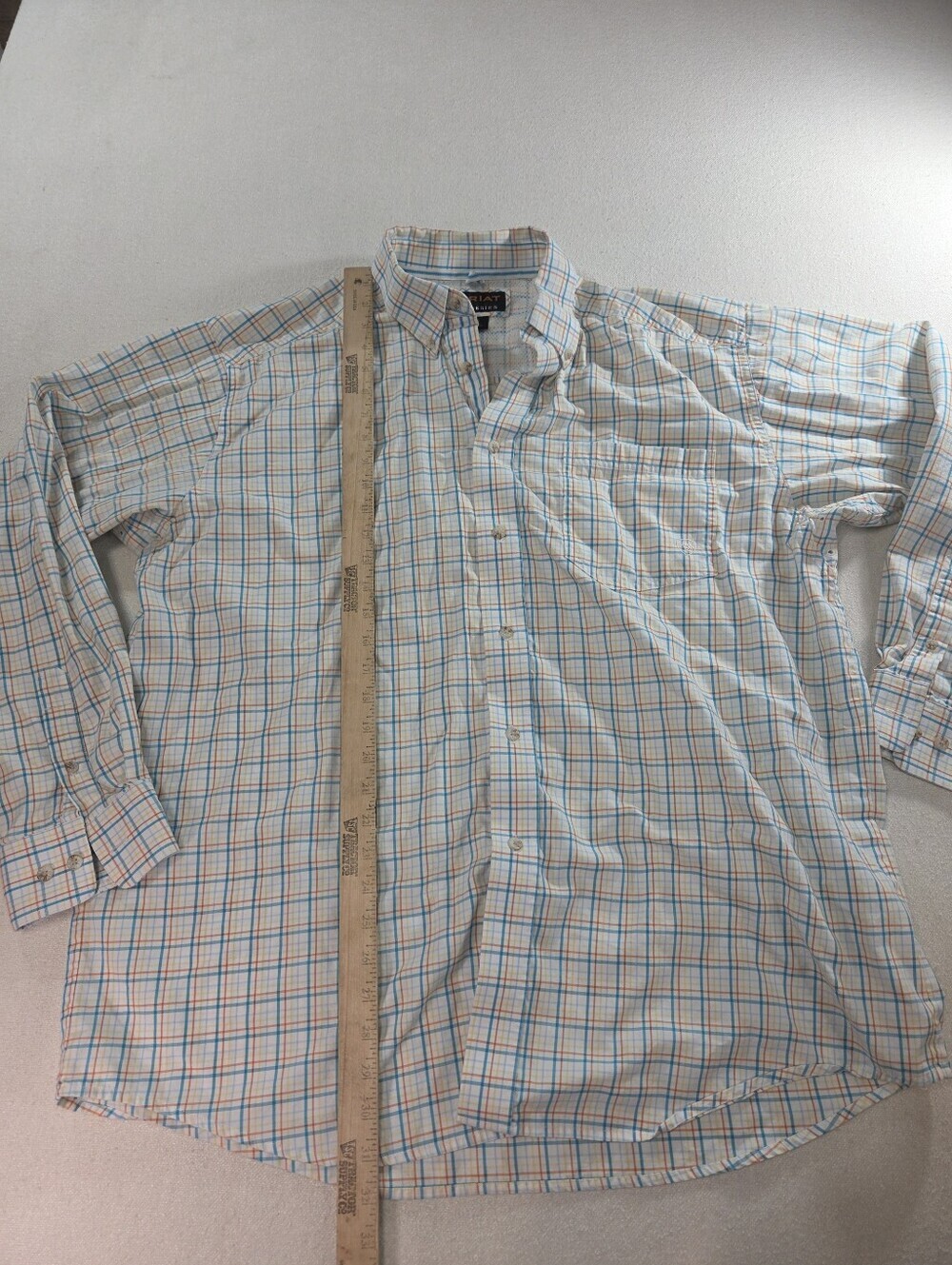 Ariat Pro Series Plaid Western Shirt XL - Picture 5 of 7
